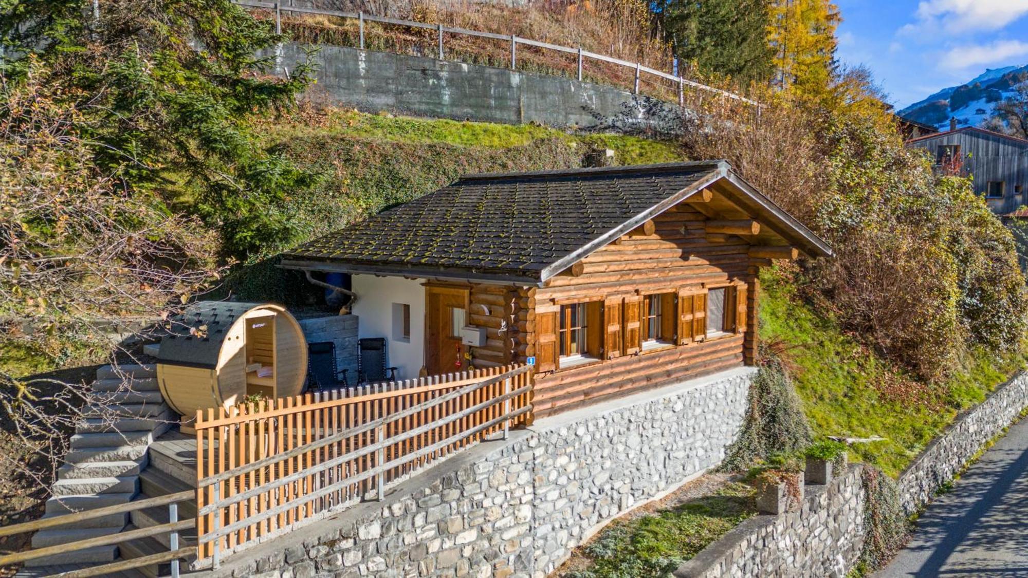 Gemuetliches Chalet Mit Privater Sauna Und Schoener Aussicht Küblis 外观 照片